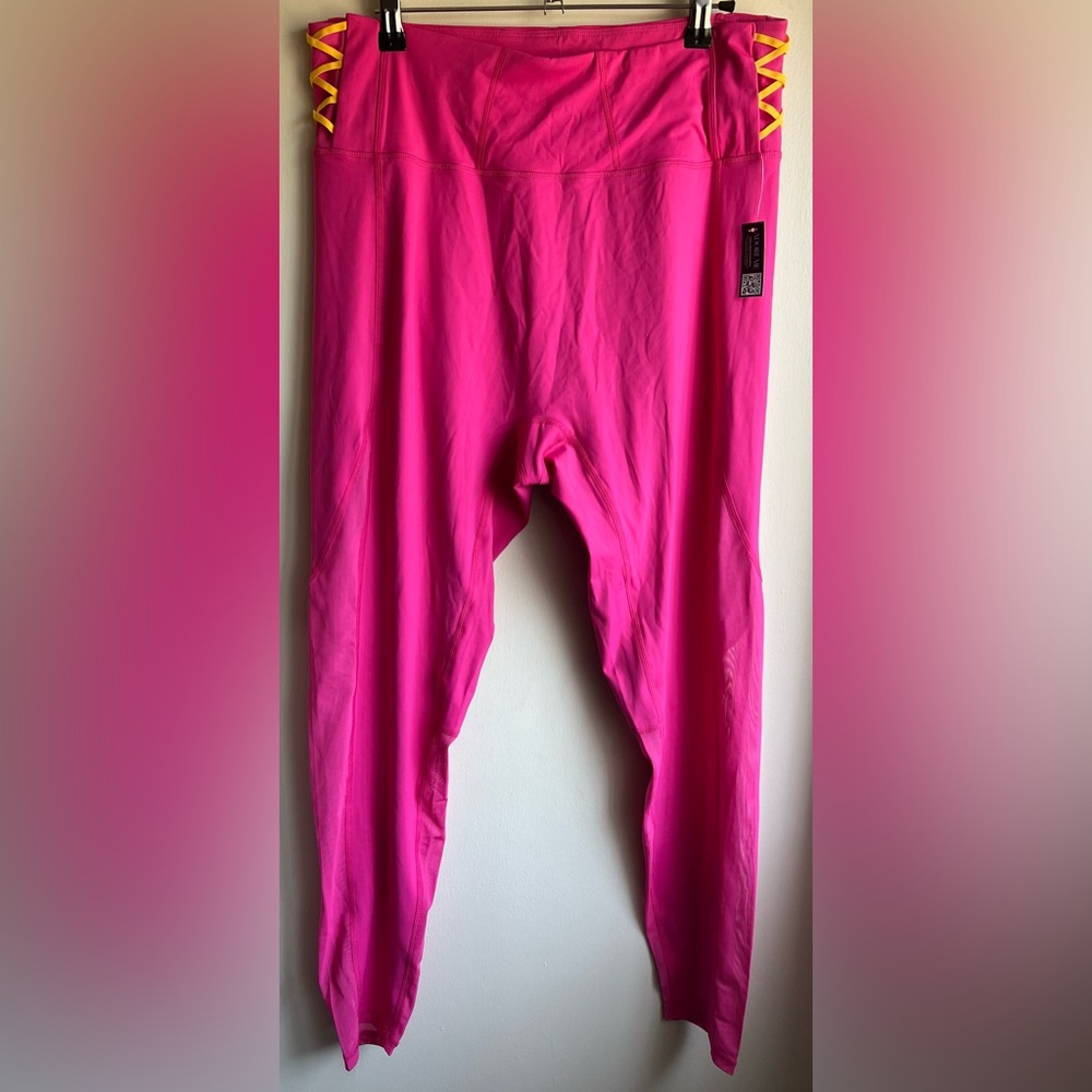 NWT Adore Me Leggings with Yellow Accents